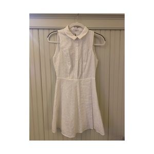 BCBG white dress with collar